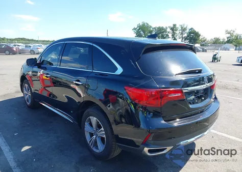 2020 Acura Mdx Standard z USA, uszkodzony, nr VIN 5J8YD4H31LL004091